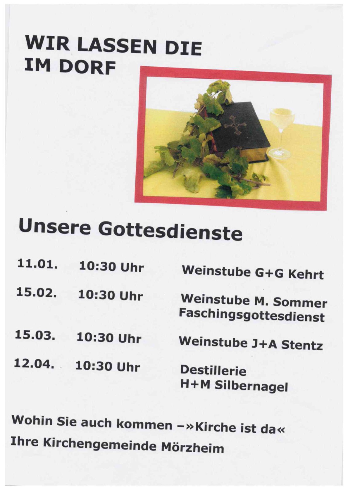 Weinstuben Gottesdienste Mörzheim 1